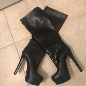 Gucci knee-high platform boots